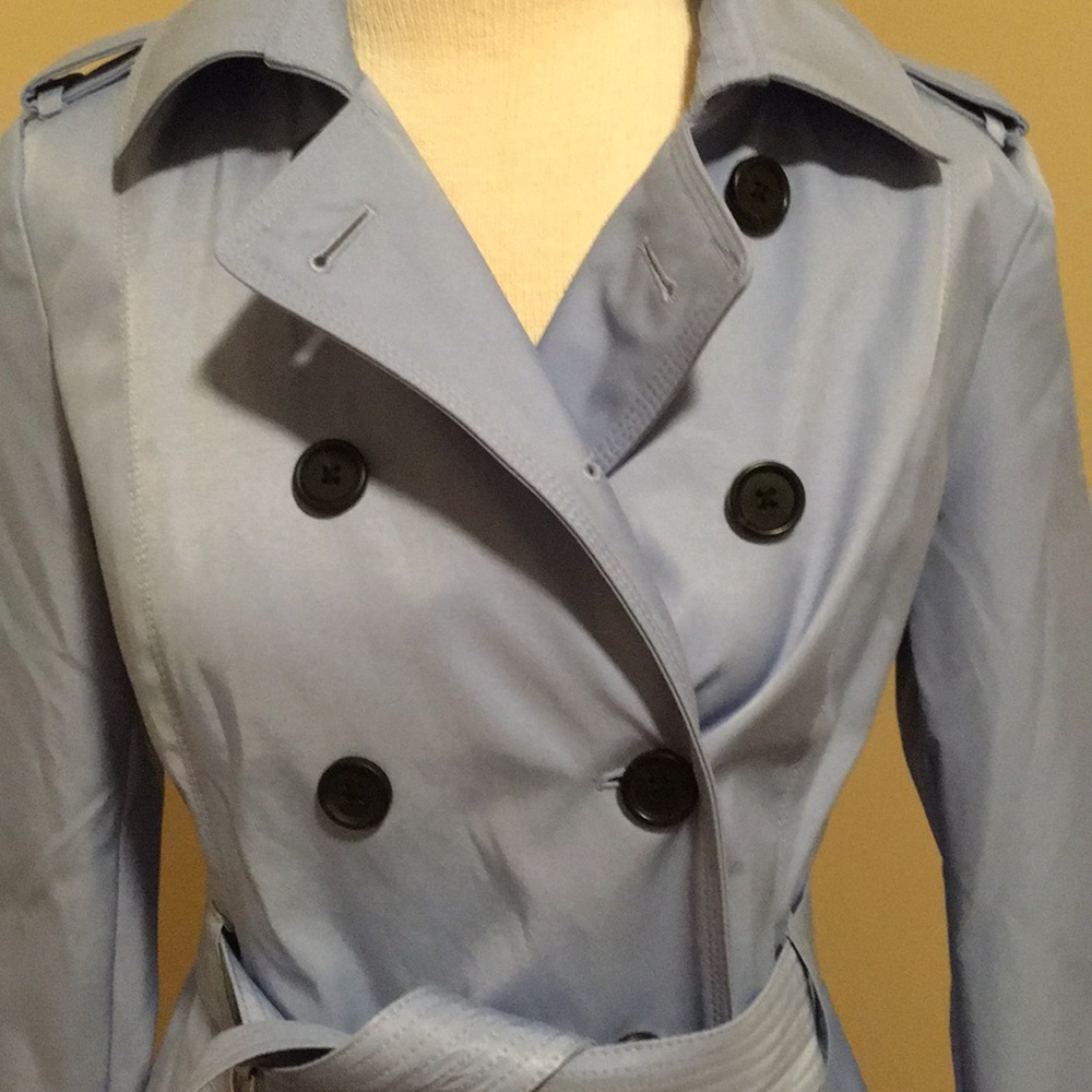 Express Light Blue Button Up Jacket - image 2